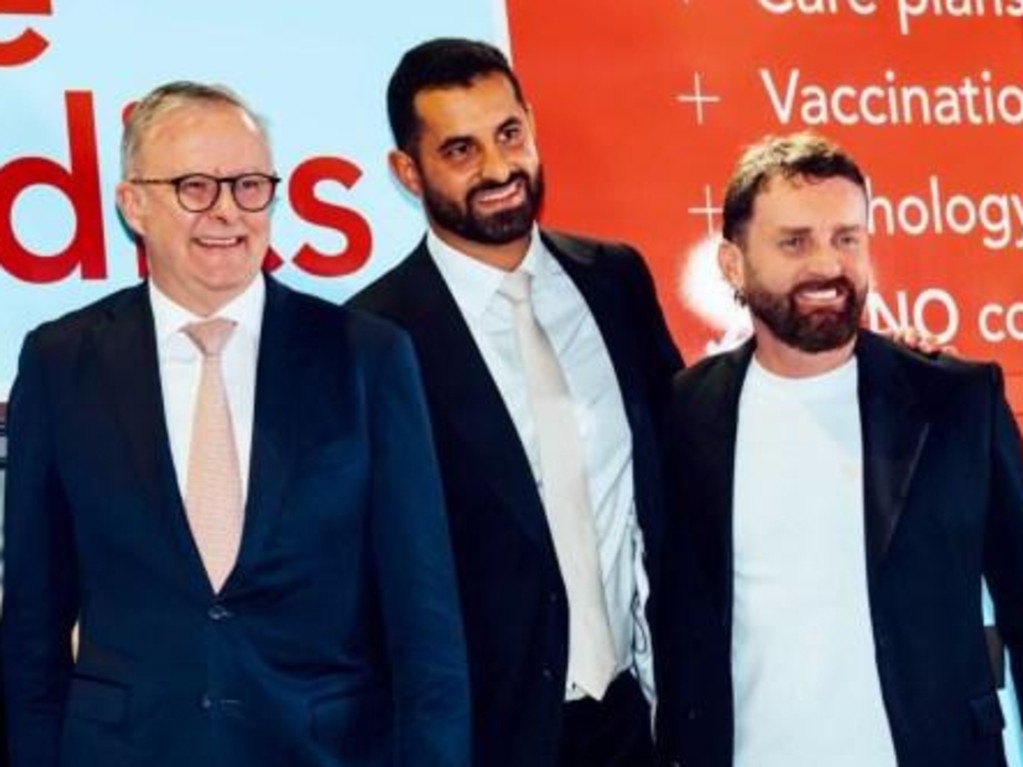 Mr Albanese with Daniel Nour and Andrew Parker (right). Picture: Linkedin