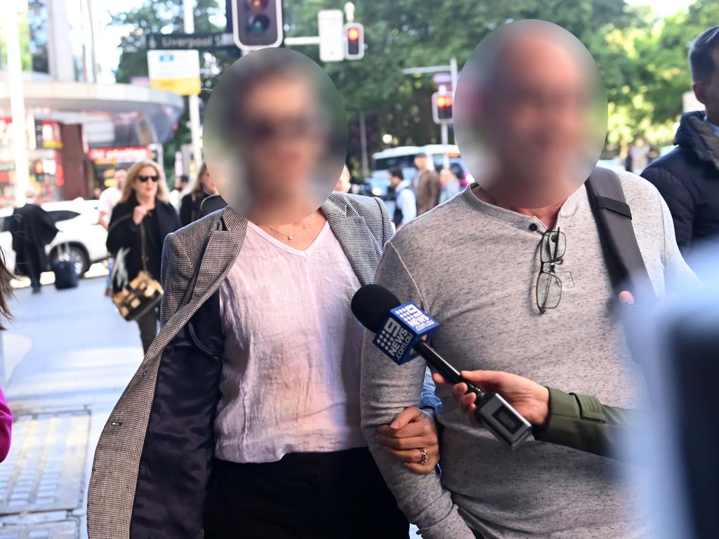 The foster mother of William Tyrrell is battling allegations of lying to the crime commission leaves Downing Centre. Picture: NCA NewsWire / Jeremy Piper