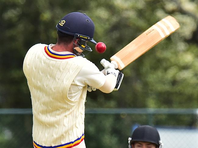 Former Frankston Peninsula opener Nathan Harford made 140 not out for Carrum Downs on Saturday.