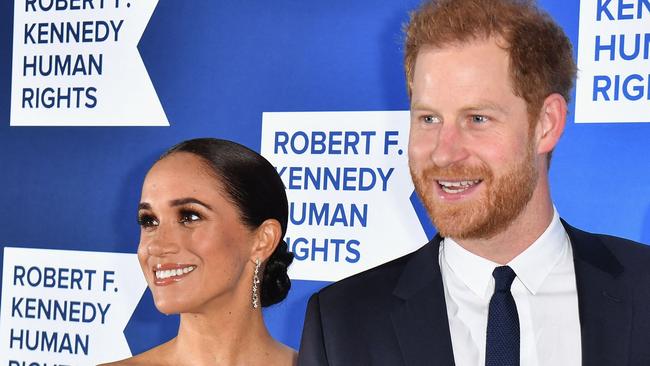 Meghan Markle and Prince Harry are reportedly finding it “tough” to move forward with their Netflix projects amid the Hollywood’s strike. Picture: AFP