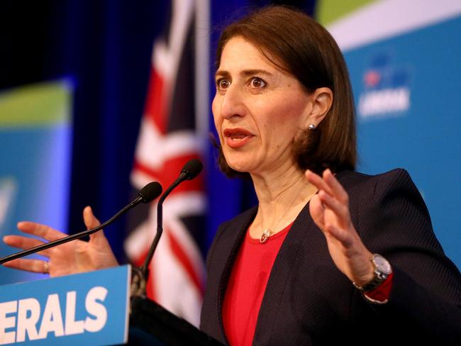 Premier Gladys Berejiklian said voters would be crystal clear on the exact benefits they would get out of the Budget. Picture: AAP Image/Jeremy Ng