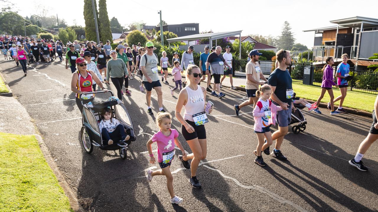 4km event entrants of Peak2Park 2022, Sunday, April 3, 2022. Picture: Kevin Farmer