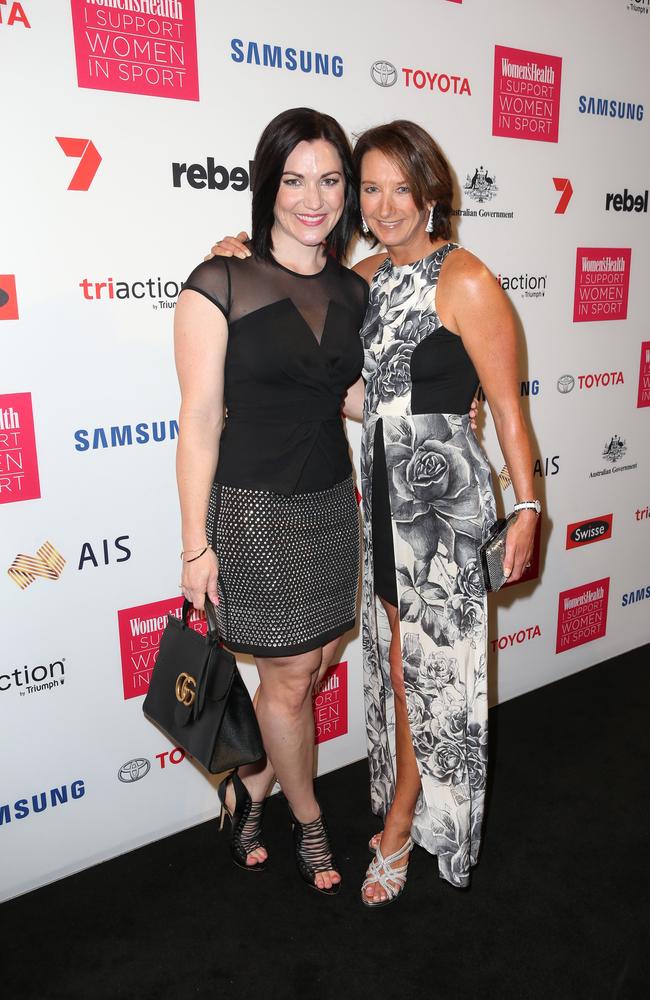 Cyclist Anna Meares and surfer Layne Beachley. Picture: Richard Dobson