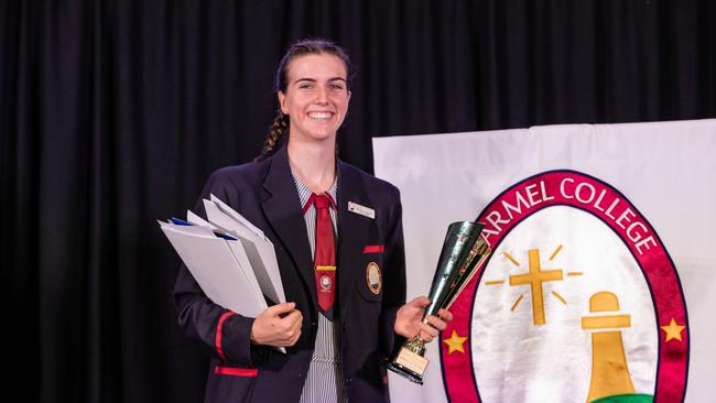 Carmel College's Anna Bradley was named the Ampol All Rounder. Photo: supplied