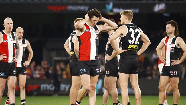 St Kilda captain Jack Steele after another 2022 loss. Picture: Daniel Pockett/AFL Photos/via Getty Images