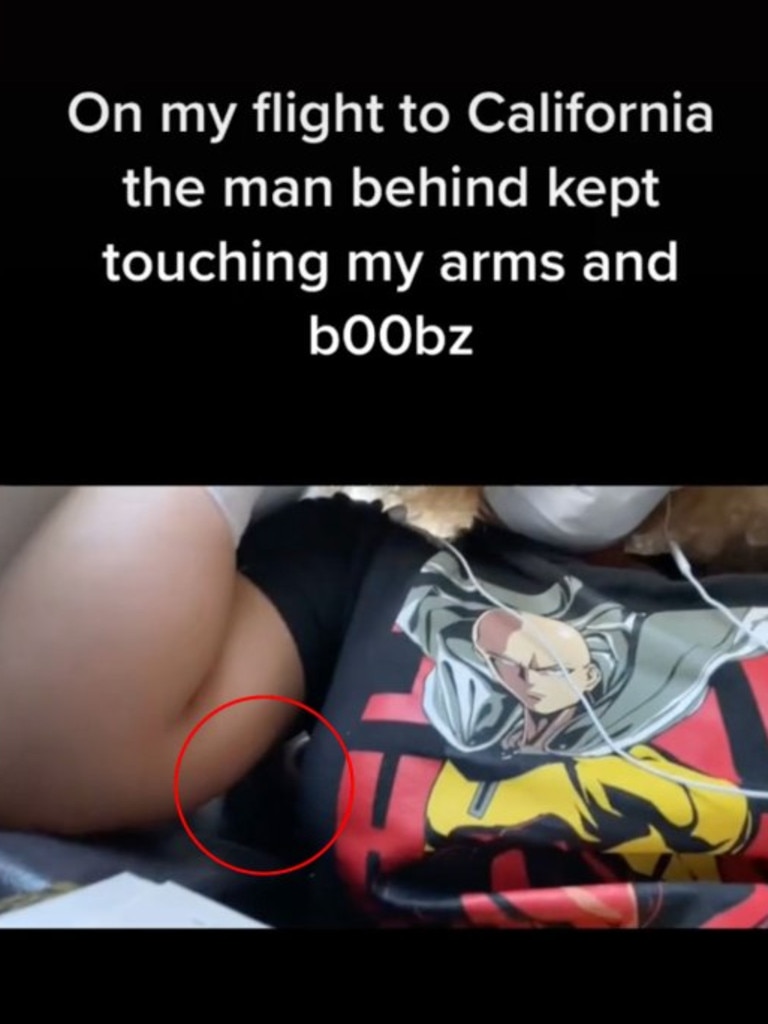 Instead the man continued throughout the hour-long flight