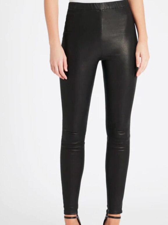 J Brand’s Macey leather leggings.