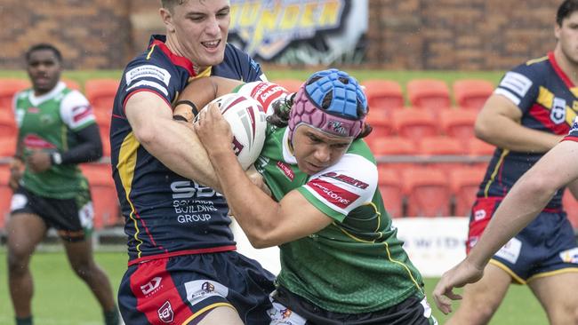 Tyler Peckham-Harris for Jets against Western Clydesdales Picture: Nev Madsen.