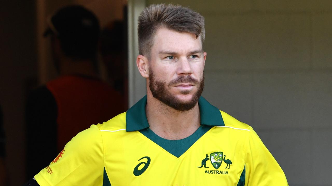 David Warner during a One-Day practice match between the Australia XI and New Zealand XI in Brisbane earlier this month.