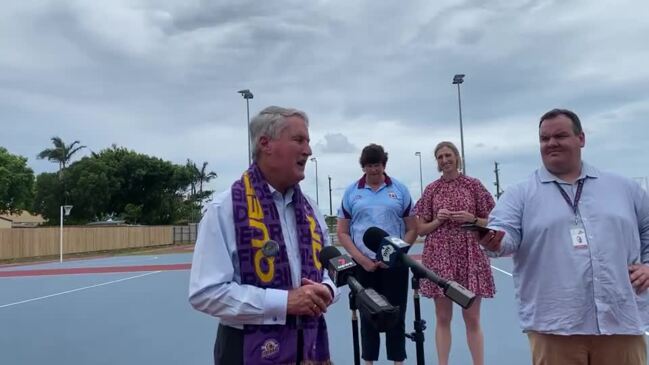 Mackay Mayor Greg Williamson at the Suncorp Super Netball to Mackay announcement