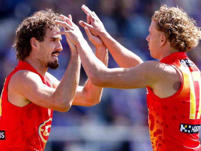 Gold Coast hopes a Ben King and Jed Walter partnership can flourish inside 50 in 2025. (Photo by Dylan Burns/AFL Photos via Getty Images)