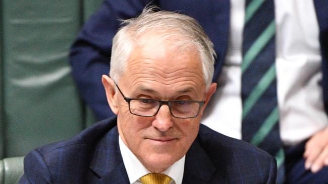 Prime Minister Malcolm Turnbull during Question Time. Picture: AAP