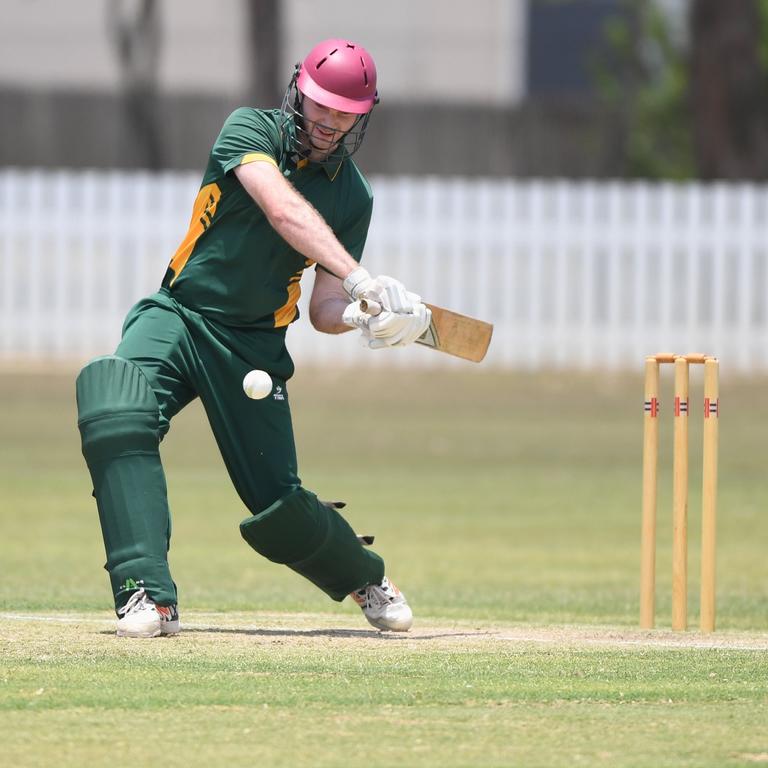 Rum City Foods Intra Cup – Maryborough United (batting) v Brothers (bowling) – Mitchell Wadsworth. Photo: Cody Fox