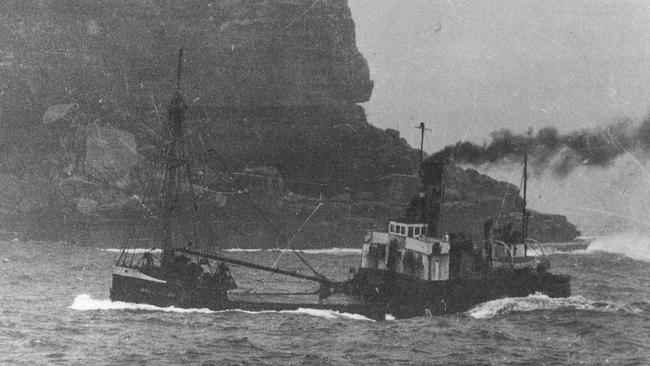 The collier Birchgrove Park which was shipwrecked off Narrabeen in 1956.