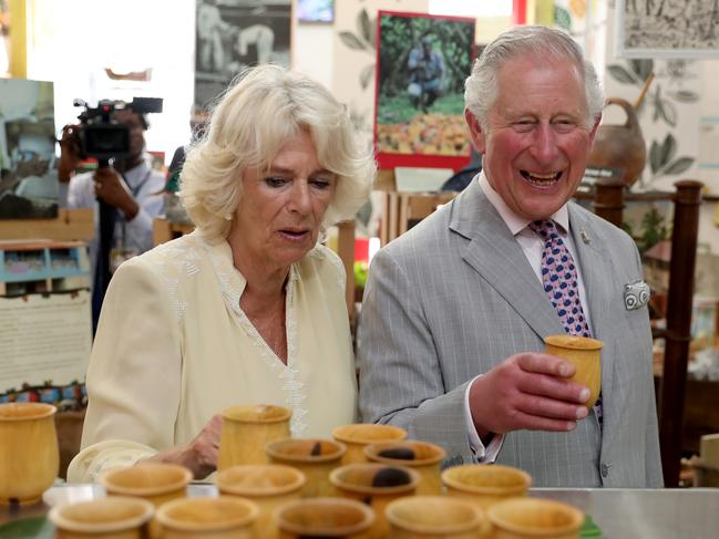 Camilla, Duchess Of Cornwall, with Prince Charles, Prince of Wales on tour in Grenada in March. The Duchess is always personable and approachable at events say royal observers. Picture: Getty