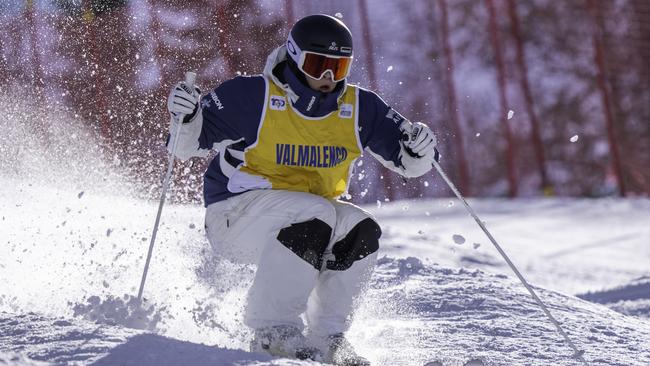 Mogul Skiing star Jakara Anthony won gold recently at the World Cup in Valmalenco, Italy. Picture: Chris Hocking