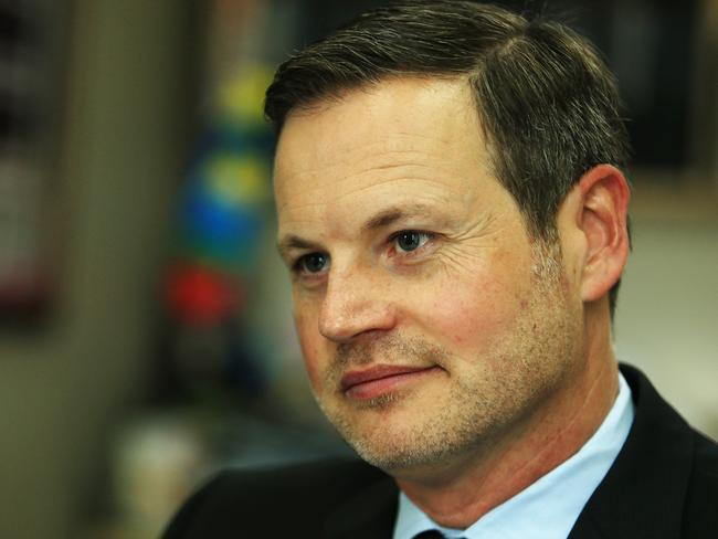 Scott Penn, Chairman of the Manly Sea Eagles in his North Sydney office. Picture: Mark Evans