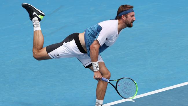 Tennys Sandgren has taken aim at Australian officials. Picture: Michael Klein