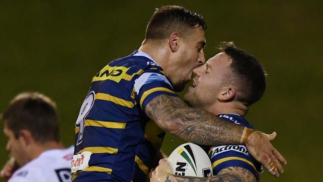 Parramatta were so close to getting the win. AAP Image/David Moir.