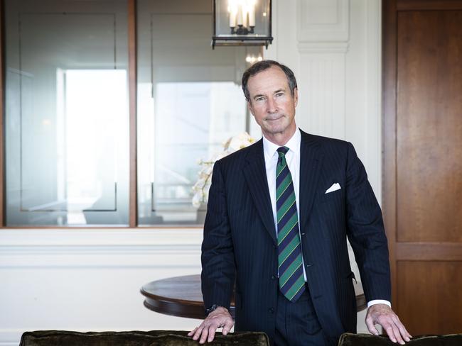 25/1/19: Founder of Pacific Equity Partners, Tim Sims who is receiving an Australian Day Honour for significant service to the community through philanthropic initiatives. John Feder/The Australian.