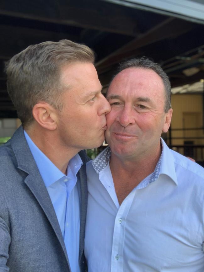 Ricky Stuart with Ben Fordham at the annual Ricky Stuart Foundation lunch.