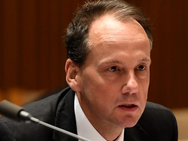 CANBERRA, AUSTRALIA - SEPTEMBER 13: Chair, James Shipton from The Australian Securities and Investments Commission (ASIC) appears during a public hearing in front of the Parliamentary Joint Committee on Corporations and Financial Services at Parliament House on September 13, 2019 in Canberra, Australia. The hearing is reviewing the performance and operation of the corporate regulator.  (Photo by Tracey Nearmy/Getty Images)