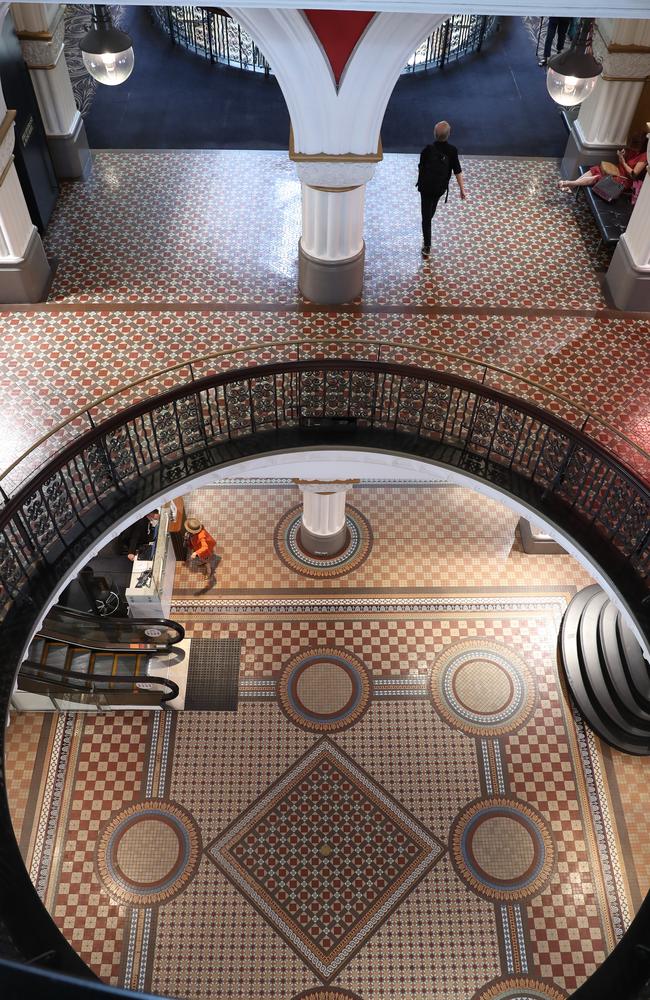 Shoppers usually cram into the QVB — but not these days. Picture: John Grainger