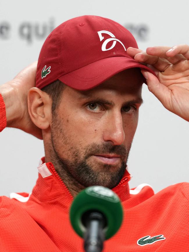 Djokovic wasn’t happy. Photo by Dimitar DILKOFF / AFP