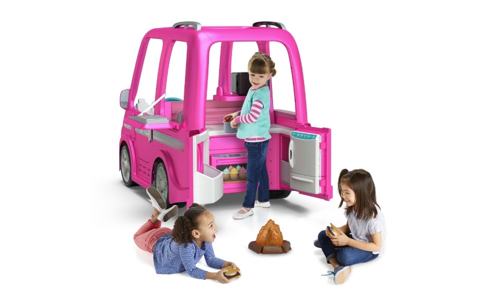 Power Wheels Barbie Dream Camper the perfect toy for your Barbie obsessed child Kidspot