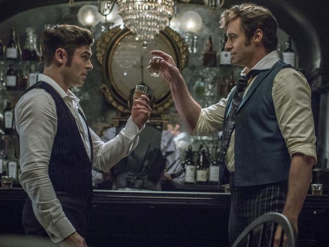 Zac Efron, left, and Hugh Jackman make a formidable team in The Greatest Showman.