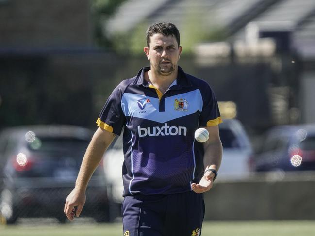 VSDCA cricket: Ormond v Brighton. Brighton bowler Peter Cassidy. Picture: Valeriu Campan