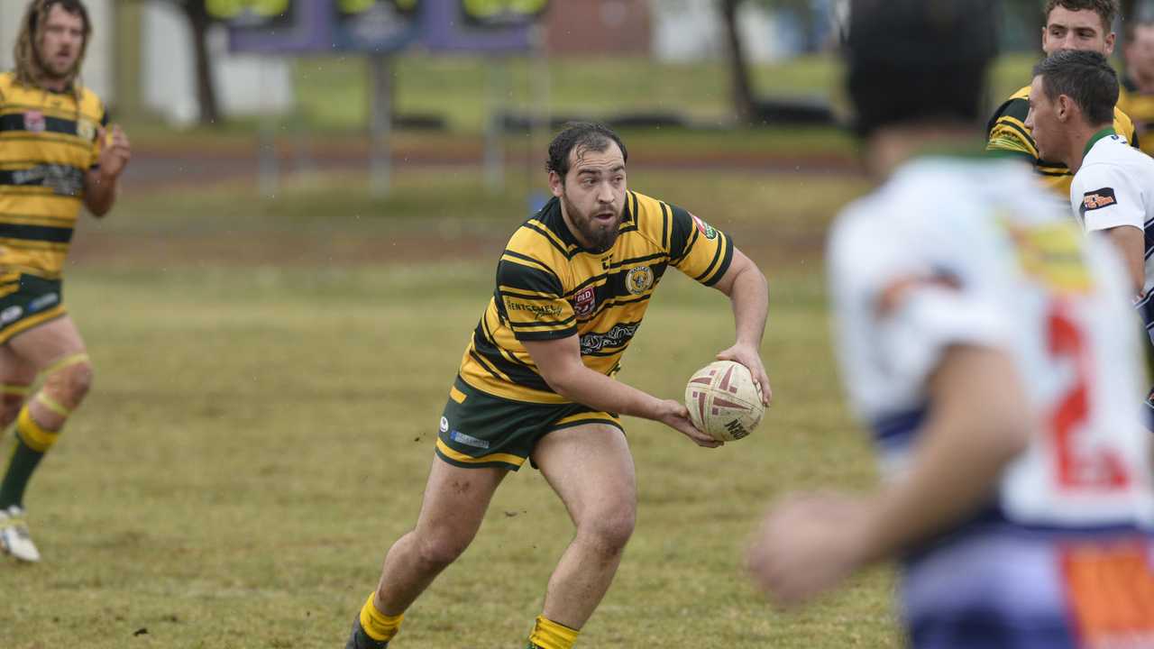 Wattles player Matthew Richards against Brothers in TRL Premiership round nine rugby league at Glenholme Park, Sunday, June 2, 2019. Picture: Kevin Farmer