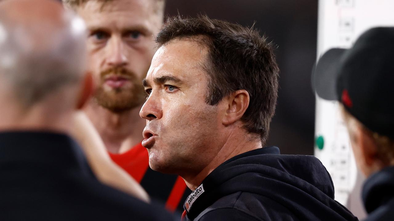 Essendon coach Brad Scott says the Bombers will address a spate of soft tissue injuries. Picture: Michael Willson / Getty Images