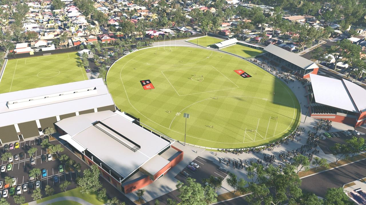 What the Alberton Oval precinct will look like. Picture: Port Adelaide Football Club