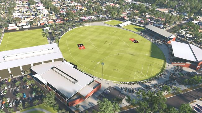 What the Alberton Oval precinct will look like. Picture: Port Adelaide Football Club