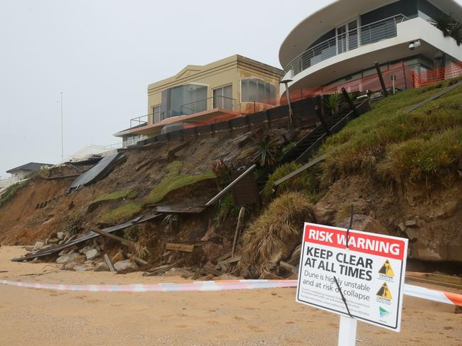 Wamberal beach front residents were hard hit by severe storms in 2016. Picture:Peter Clark