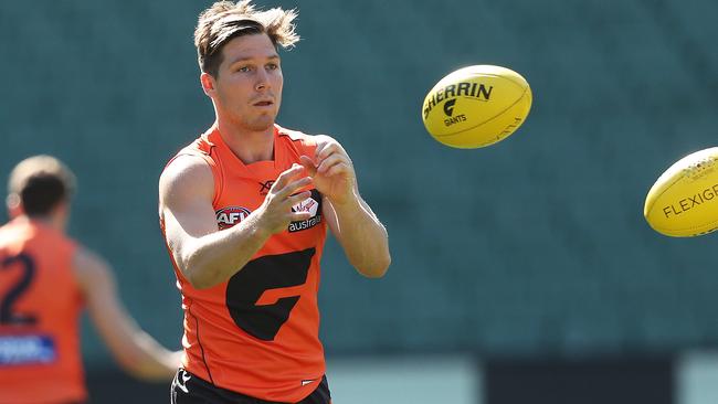 Toby Greene could be a bargain if he’s fully fit in Round 1. Picture: Phil Hillyard