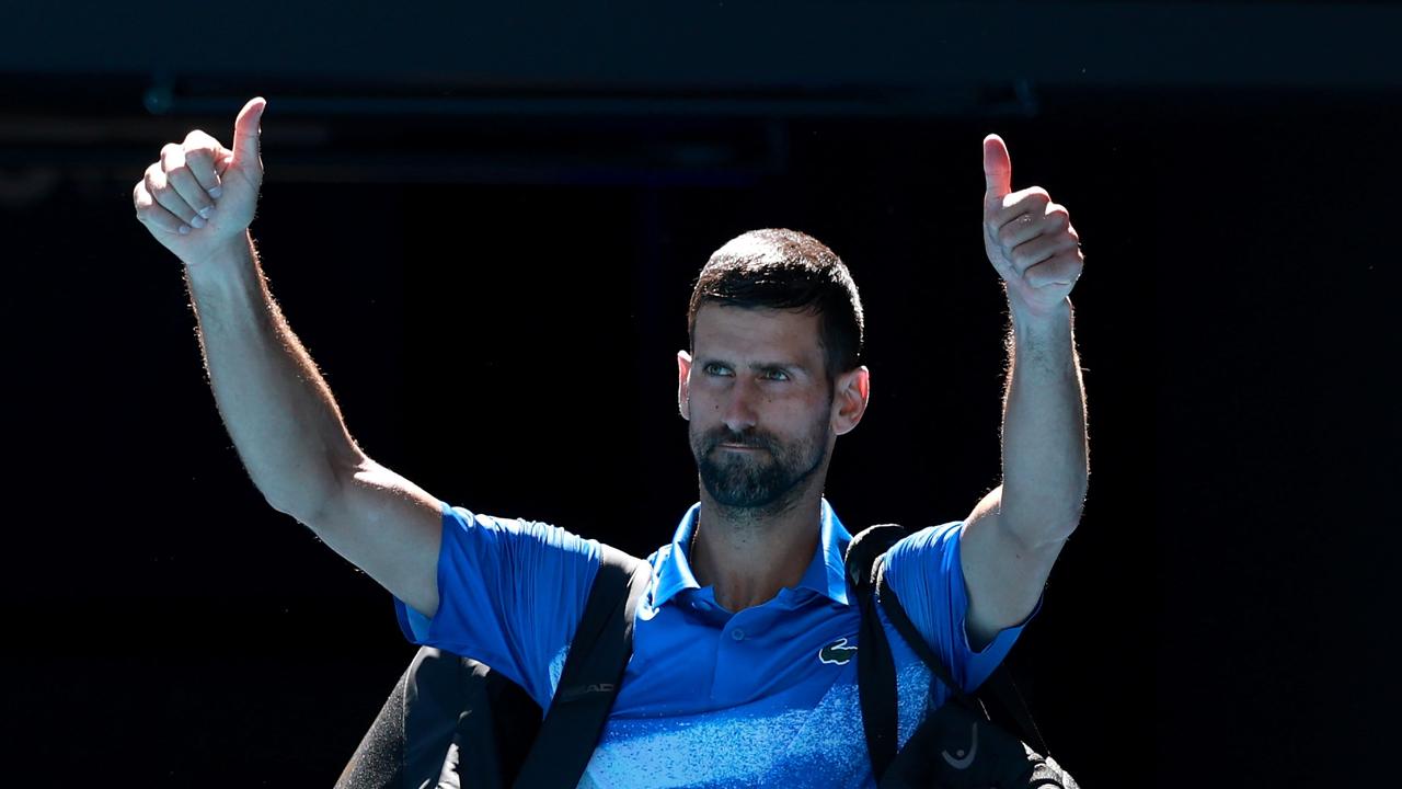 Novak Djokovic had a seriously tumultuous Australian Open campaign. (Photo by Darrian Traynor/Getty Images)