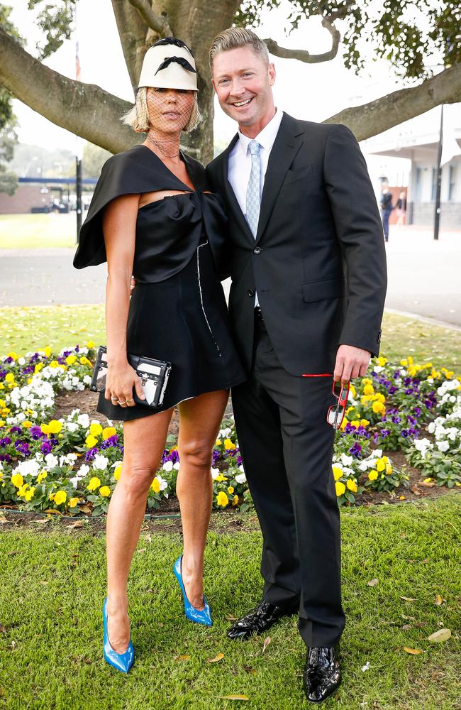 On-again off-again couple Pip Edwards and Michael Clarke at the races in 2020. Picture: Getty Images