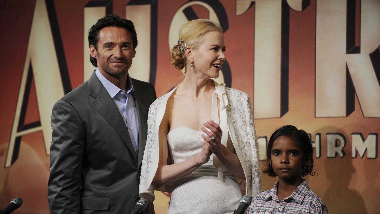 Hugh Jackman, Nicole Kidman and Brandon Walters. Picture: Erin Byrne