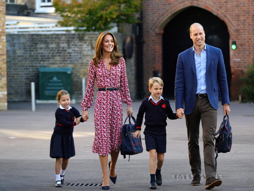 The young royals will be staying away from school for the time being. Picture: AFP