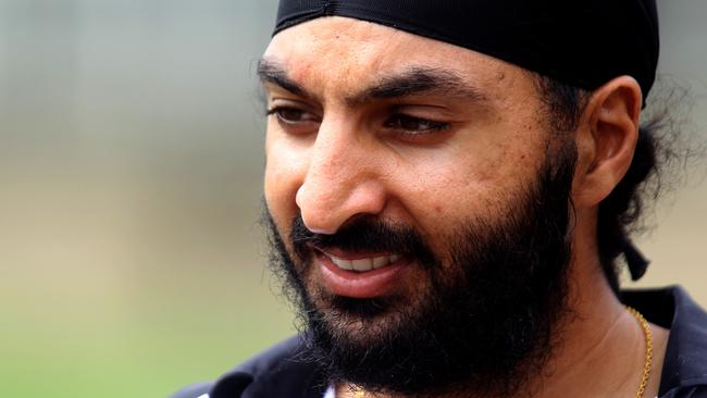 Nice beard. Monty Panesar. Picture: Philip Blatch