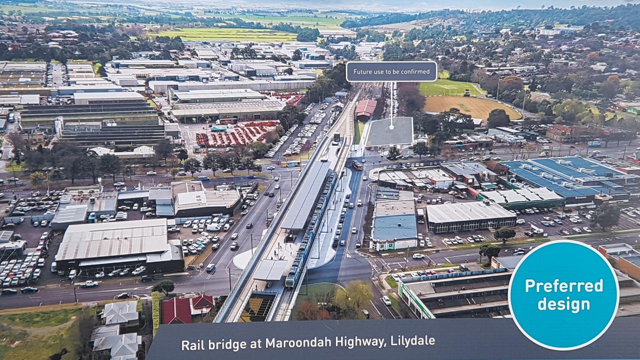 Sky Rail Melbourne Mooroolbark And Lilydale Level Crossing Removal Plans Herald Sun