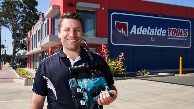 Adam Peach from the Peach family, which has run Adelaide Tools for over 70 years. Picture: MATT LOXTON