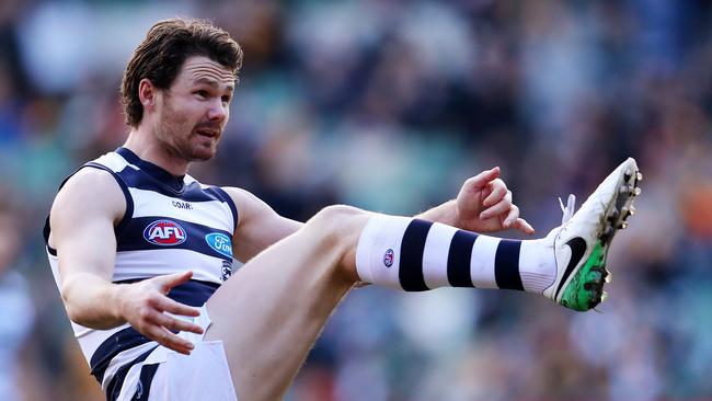 Patrick Dangerfield won the Brownlow last year and his next challenge is to life the Cats to a premiership. Picture: Michael Klein