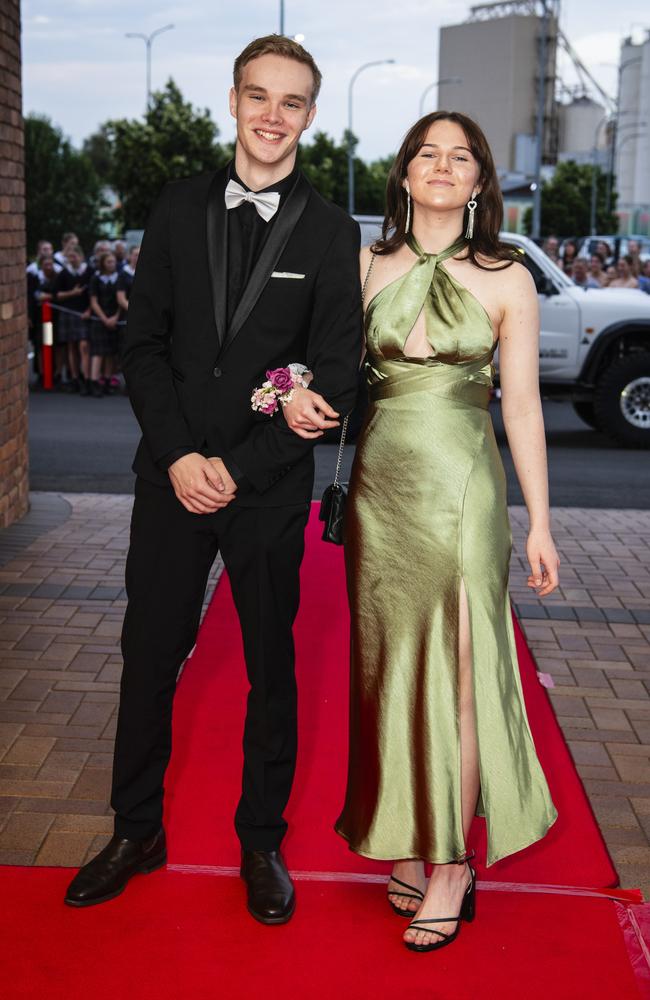 Ben Rosenberg and Shakira Shultz at Toowoomba Grammar School formal at Rumours International, Wednesday, November 15, 2023. Picture: Kevin Farmer