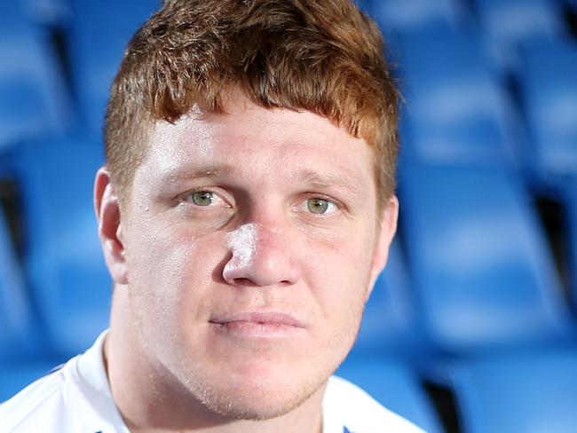 DAILY TELEGRAPH - Pictured is new Canterbury Bulldogs signing Dylan Napa at Belmore Oval today. Picture: Tim Hunter.