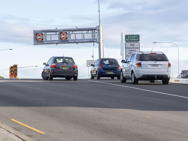 One driver tried to turn away from the tunnel. Picture: AAP/Matthew Vasilescu