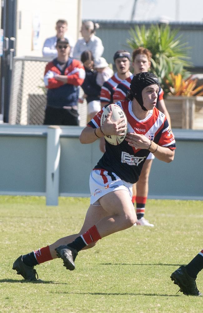 Cohen Jackson on the move as a St Patrick's College schoolboy - the boy has become a man and he is set for a significant 2025 with the Seagulls. Picture: Michaela Harlow