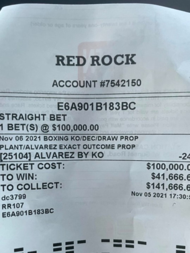 Dana White had a bit of cash on the fight. Photo: Twitter